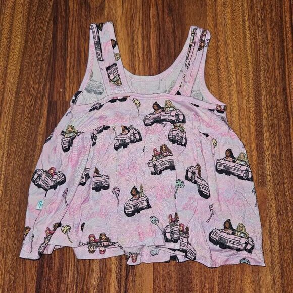 Posh Peanut Limited Edition Pink Barbie Two Piece Bamboo Outfit Baby Size 6-12 M - Picture 4 of 4